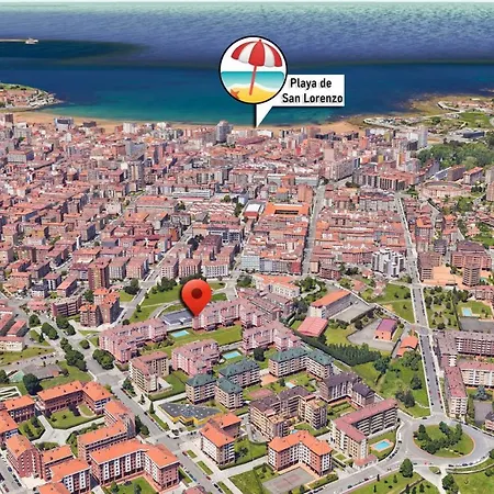 Apartamento Con Piscina Gijon